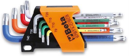 Beta 97BTX-C SC8 AANUER STIFT KEYS SET TORX 8 PAPS IN HEIDER