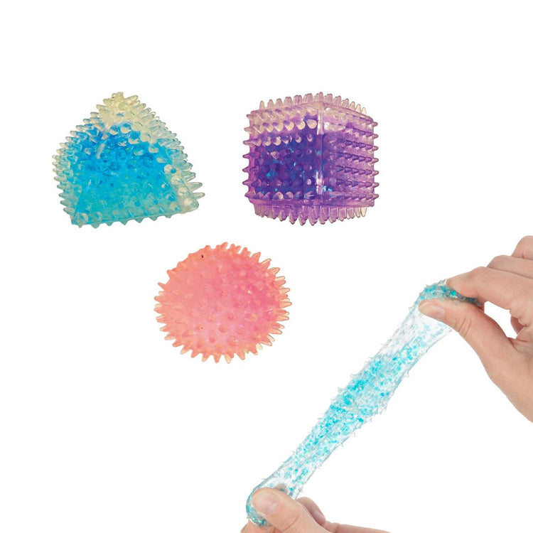 Toi-toys Quetschfiguren geometrisch 4cm 3St