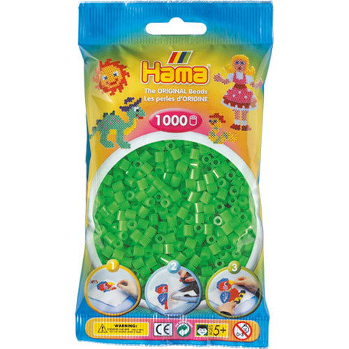 Hama String Perlen String Perlen 1000 Stück grüner Fluor
