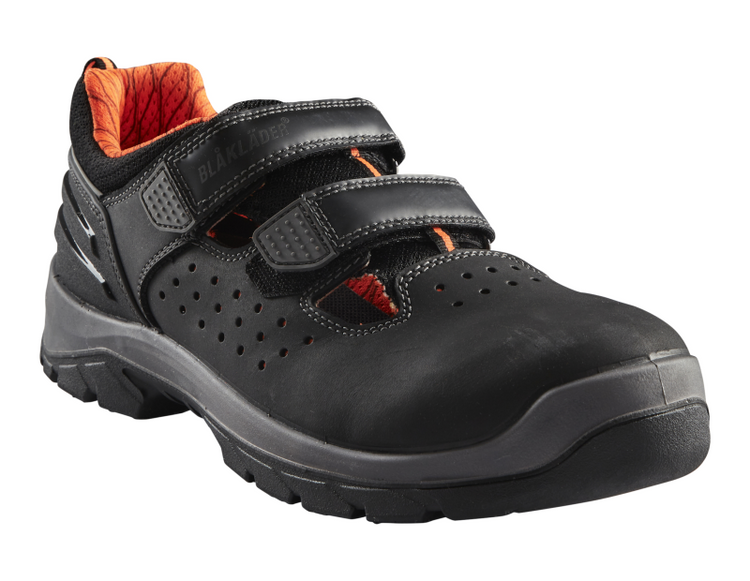 Blåkläder Sicherheitssandale 2449 s1 niedrig | schwarz orange | Größe 44 - 00.183.003.44