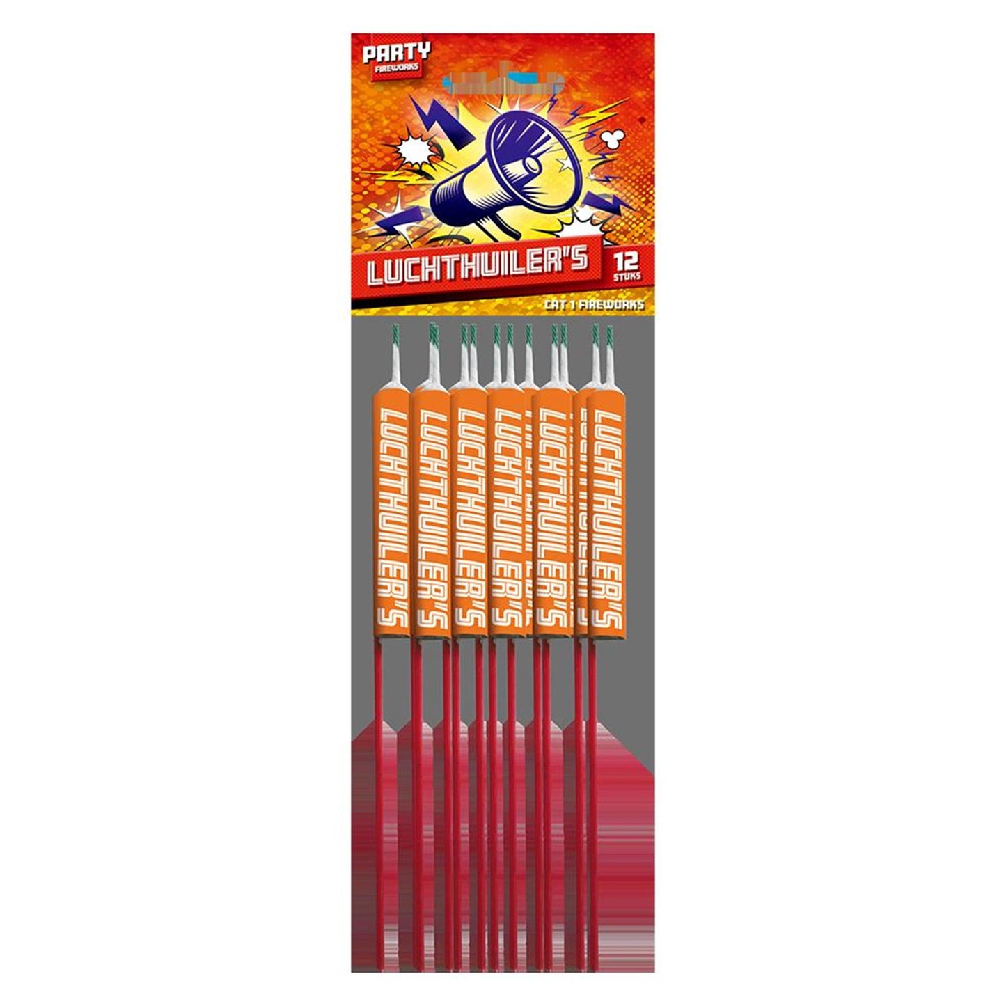 Partyfeuerwerk Feuerwerk Luftheuler 12 Stück