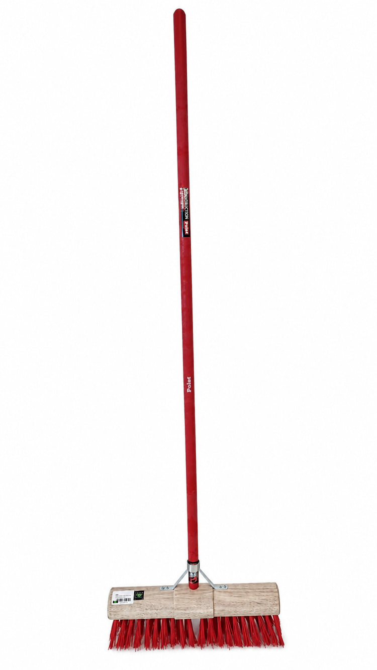 Mm Eurotool Produkte Kommunalbesen 45 cm rot mm plus Glasfaserstiel 150 cm