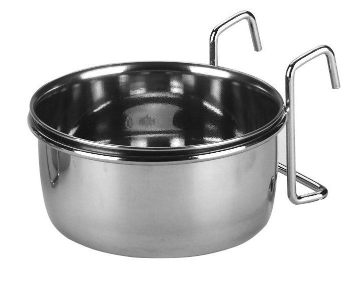 Edelstahlbehälter 600 ml 12 cm mit Halterung