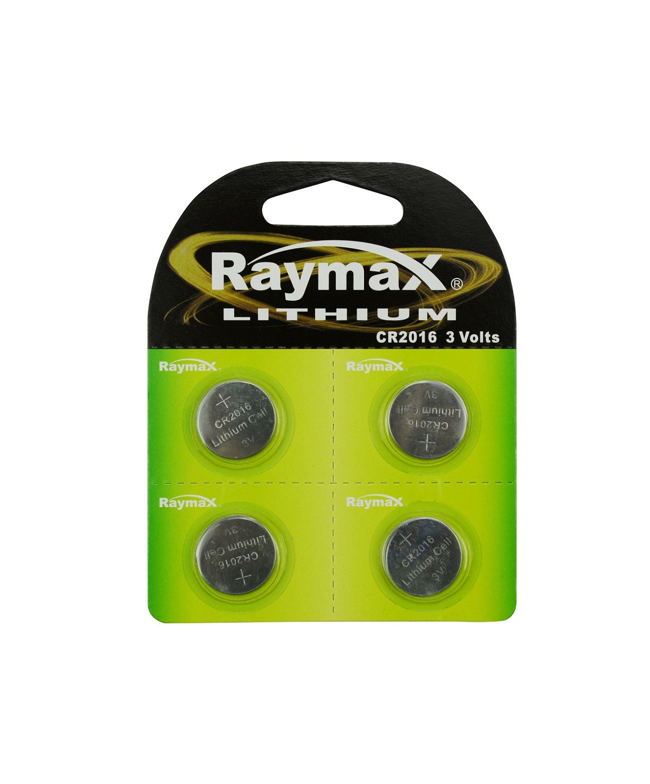 Raymax Produkte Knopfzellenbatterie 3V CR2016 4 Stück