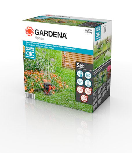 Gardena Rohrleitungs-Starterset für Viereckregner