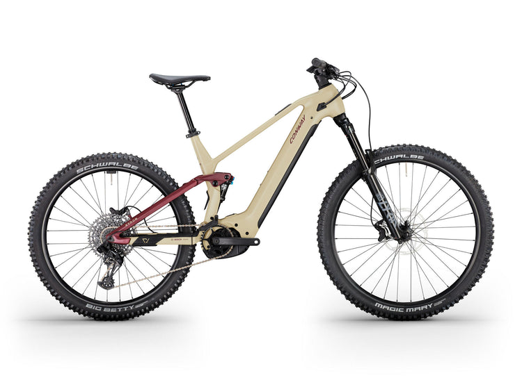 Conway Electric MTB Full-Suspension Xyron S 5.0 Kohlenstoff (#1) EBIKE CON.XYRON S5.0 ca. 29 27 12sp 40 Des. Pflaume
