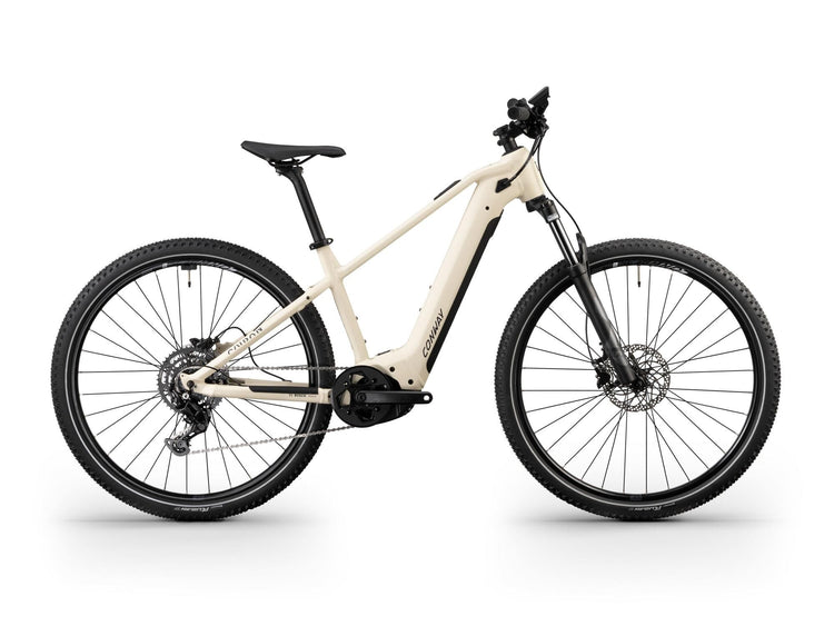 Conway Elektro-MTB-Hardtail Cairon S 1.0 (#1) Erad Cairon S 1.0 Herren 29 m 9gg Elfenbein schwarz matt