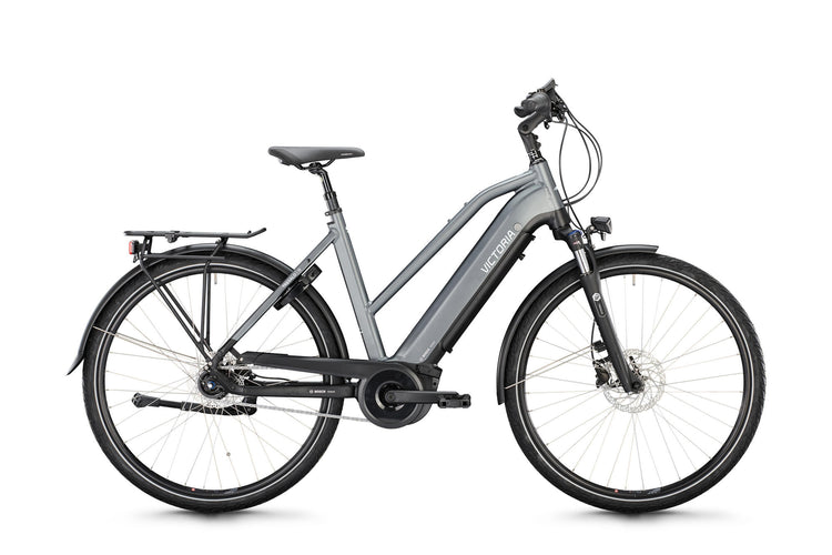 Victoria Electric Trekking Bike Tresalo 11 (#1) Ebike Vict. Tresalo 11 28 48 7sp -Treppe. grau