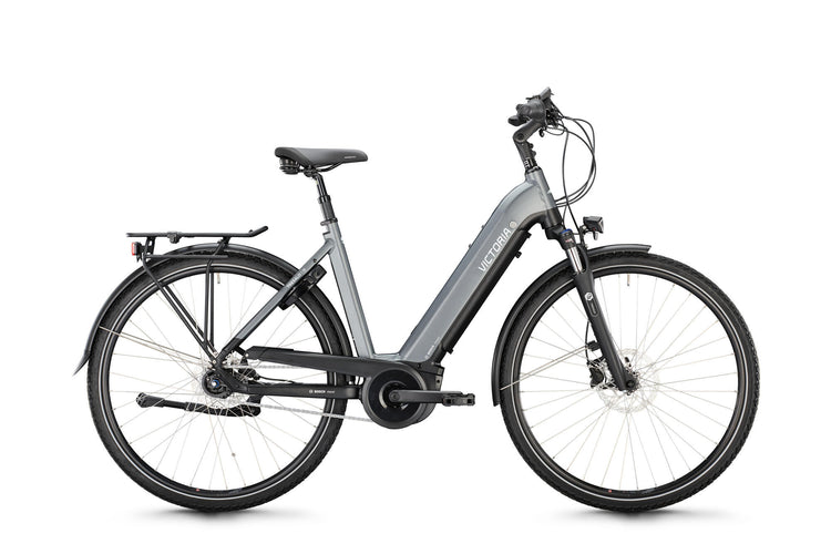 Victoria Electric Trekking Bike Tresalo 11 (#1) Ebike Vict. Tresalo 11 28 46 7sp Wellengrau