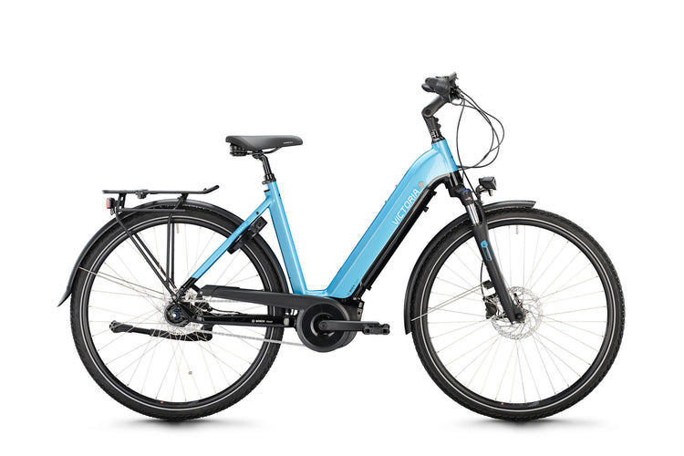 Victoria Electric Trekking Bike Tresalo 11 (#1) Ebike Vict. Tresalo 11 28 46 7sp Wellenblau