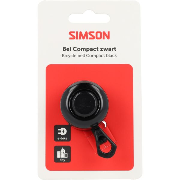 Simson Klingel kompakt schwarz