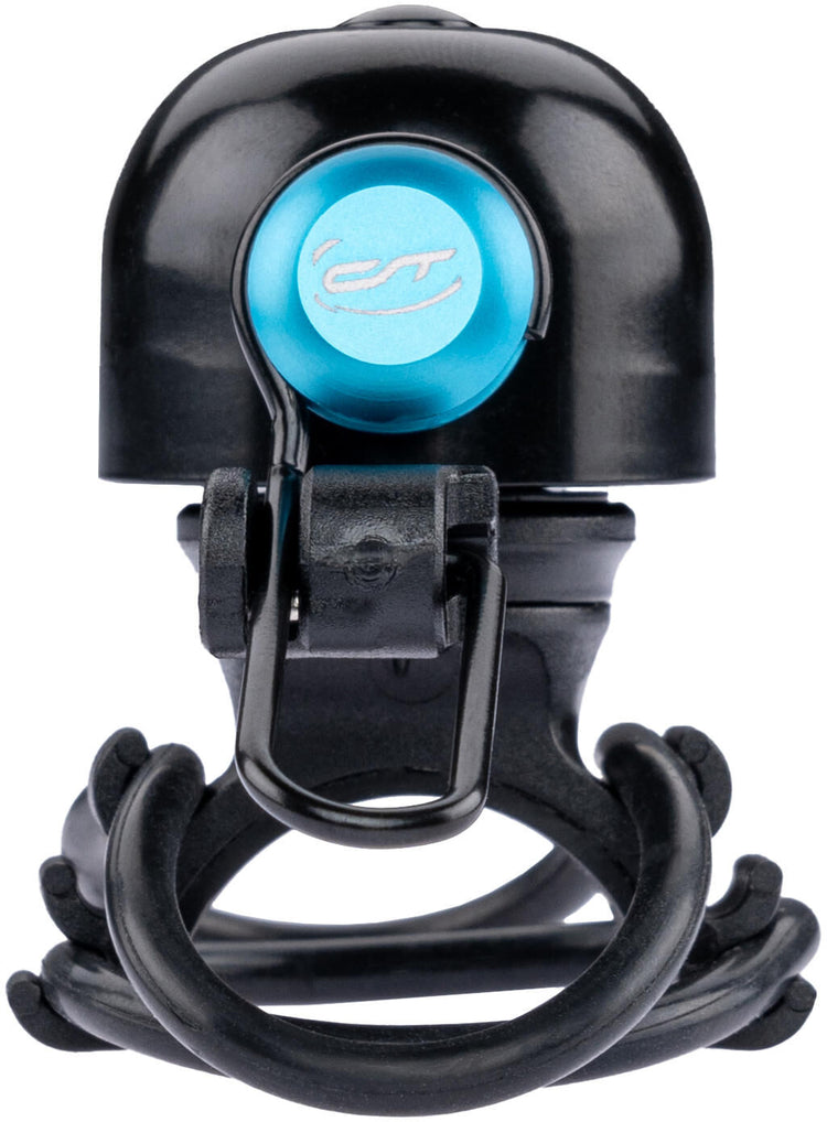 Contec Fahrradklingel Diamond Bing CT Miniklingel Diamond Bing, Schwarz Blau, Uni