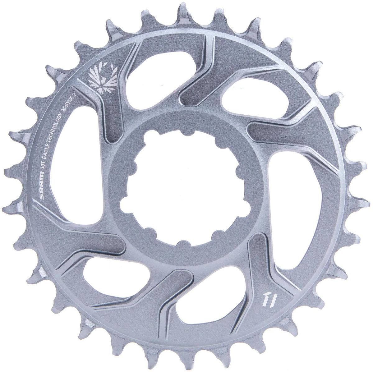 SRAM-Kettenring X-Sync 2 30 Zähne Alu Polar Grey