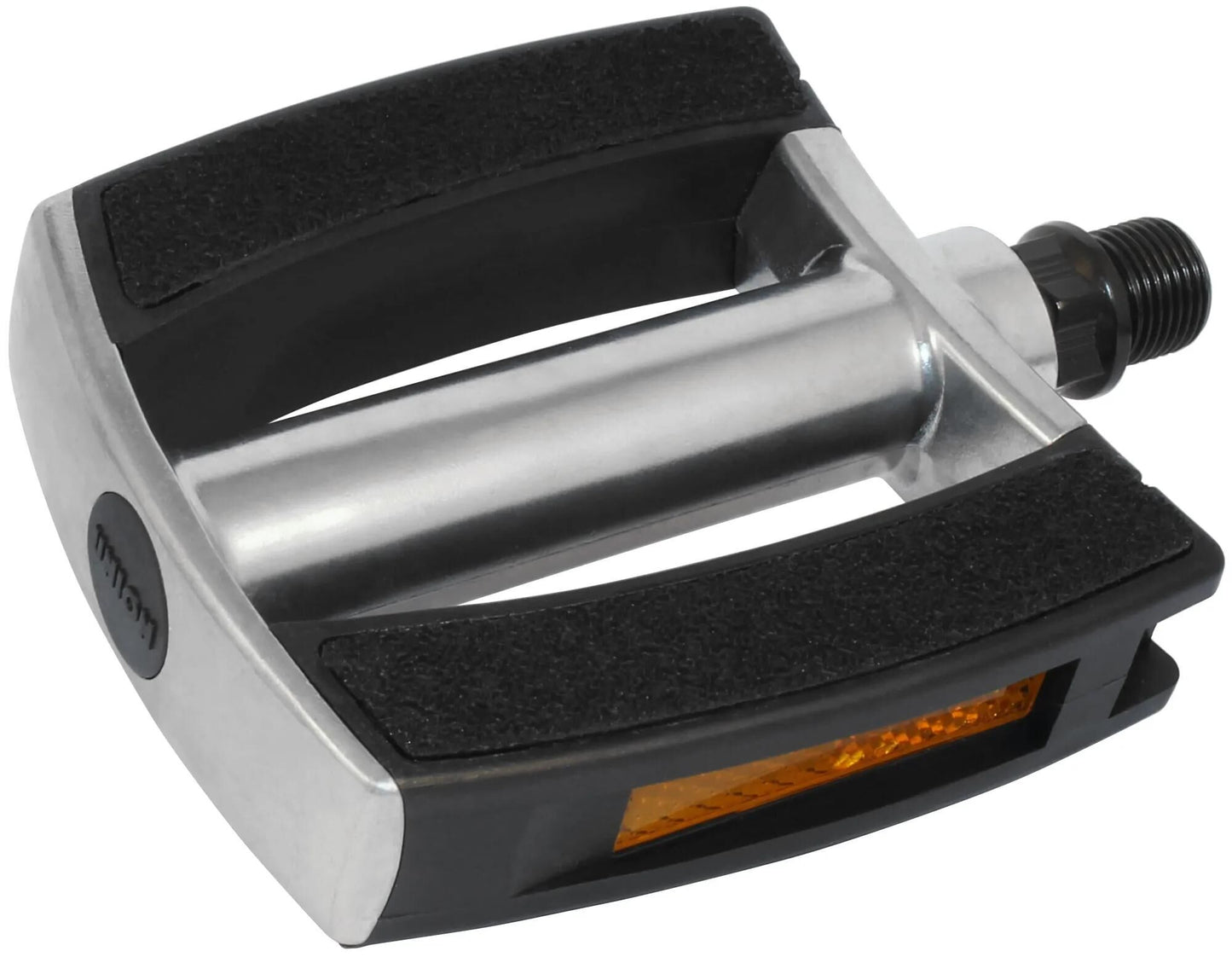 Marwi Pedalset SP-828 Sandblock Schwarz Aluminium Silber Schwarz