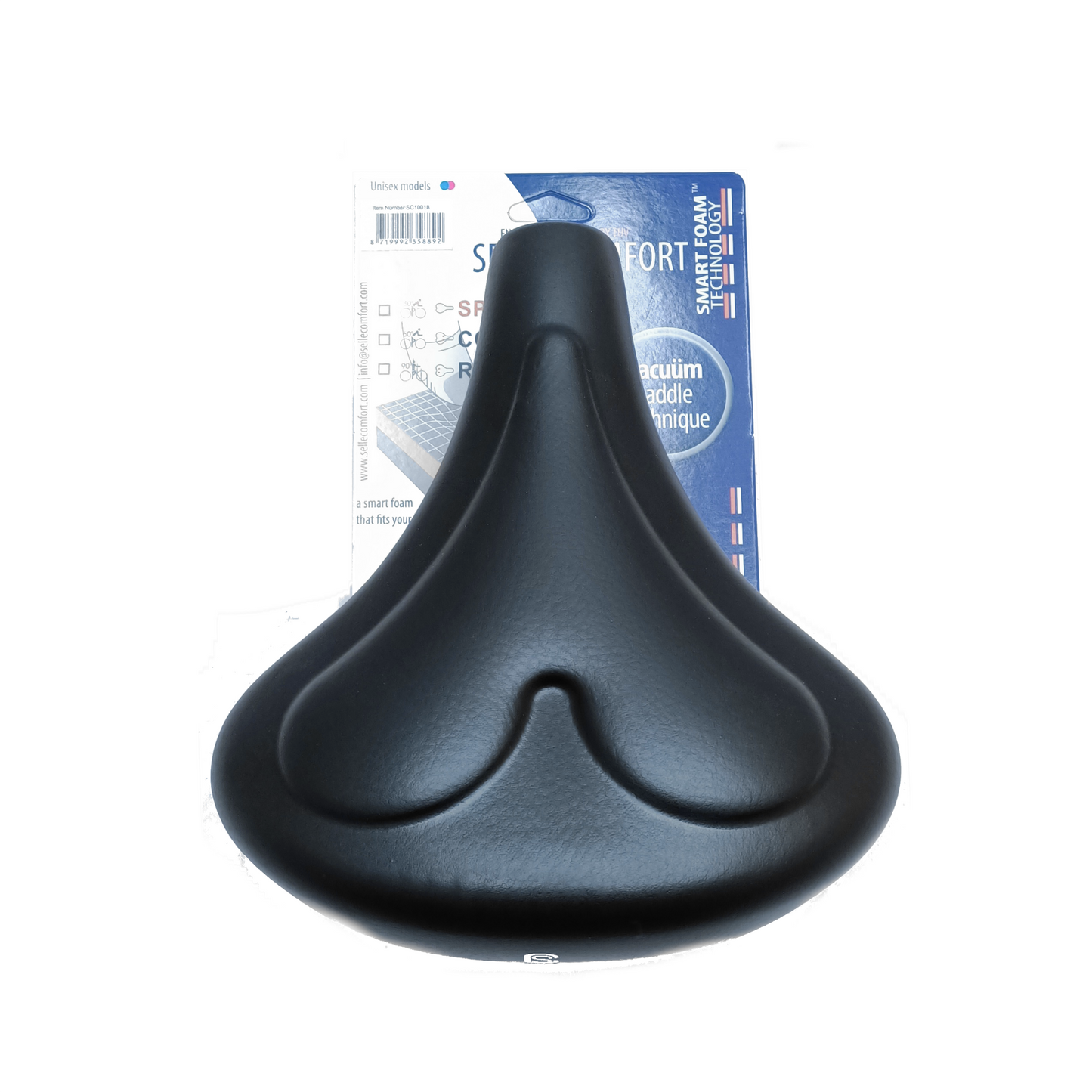 Selle Comfort Sattel 261 Herz intelligente Schaum schwarz