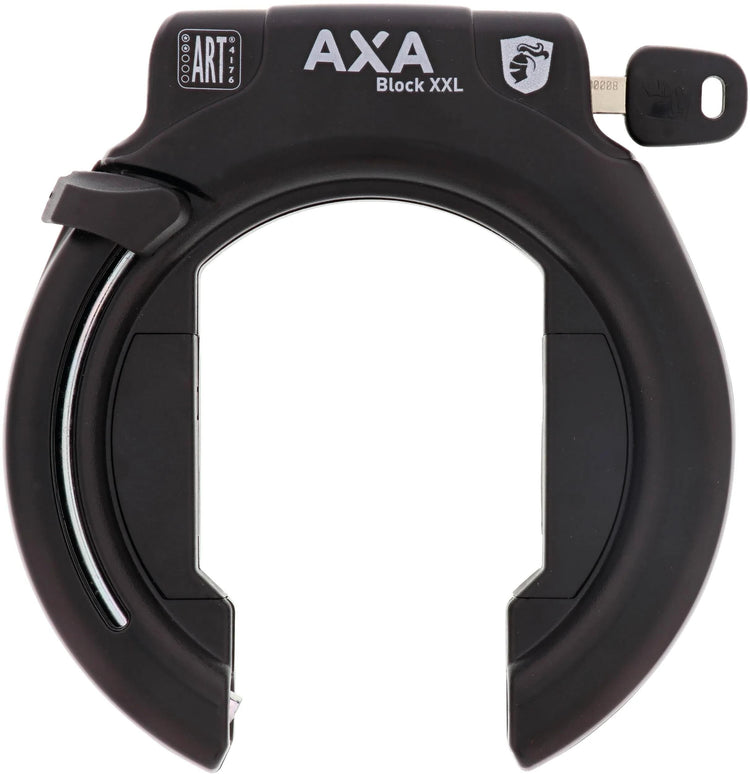 Axa Rahmenschlossblock XXL – Schwarz – abnehmbarer Schlüssel – Einzelhandelsverpackung