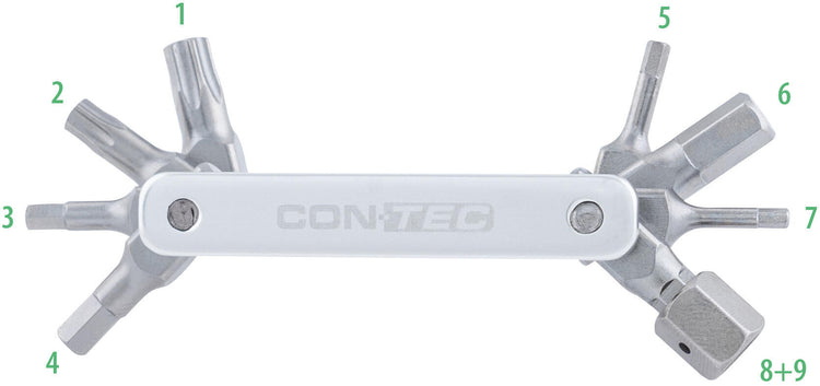 Contac CT Multitool TFR-BUSTER 9 9 Funktionen Silber