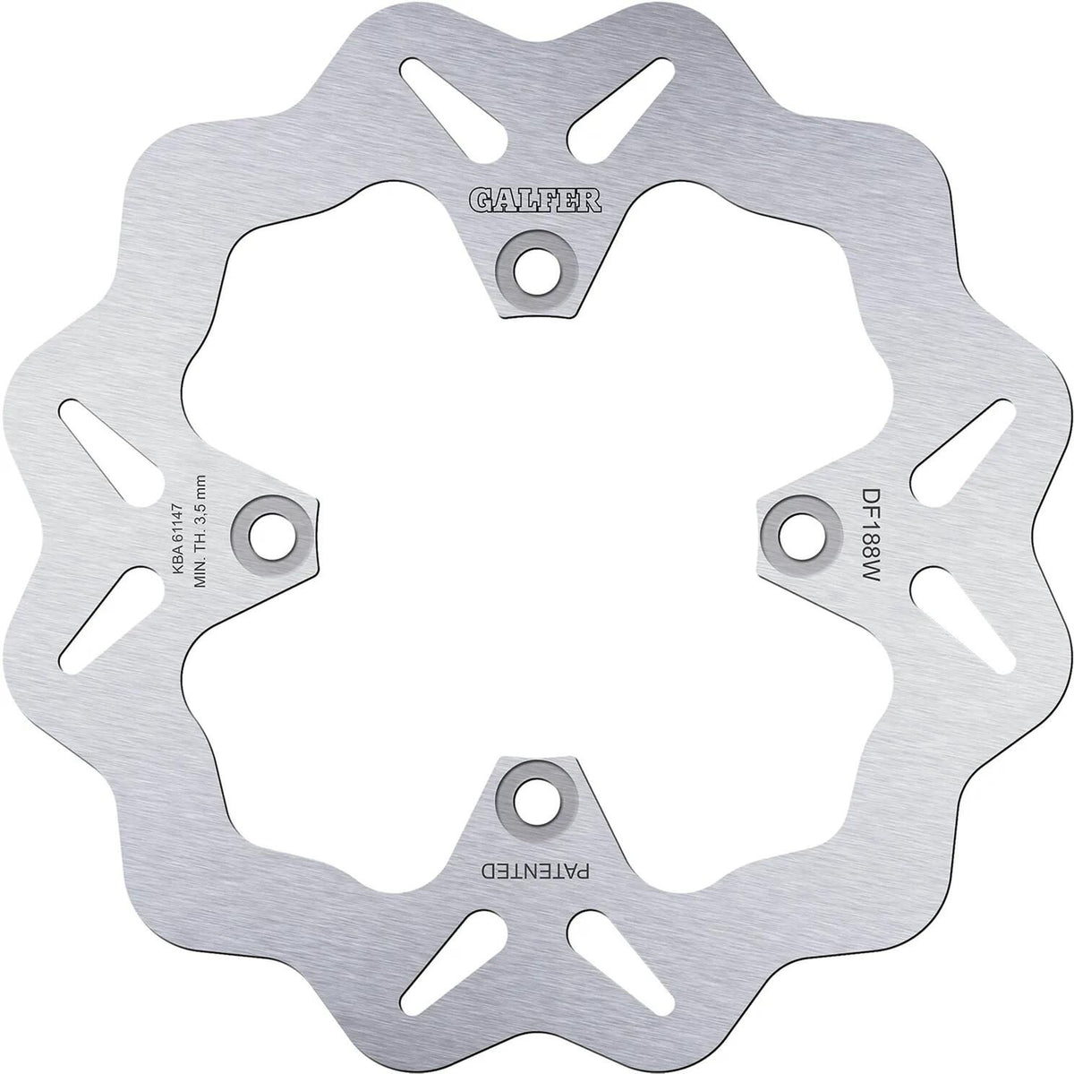 Galfer Wave-Bremsscheibe DF188 Rotor DF188 Typ W starr