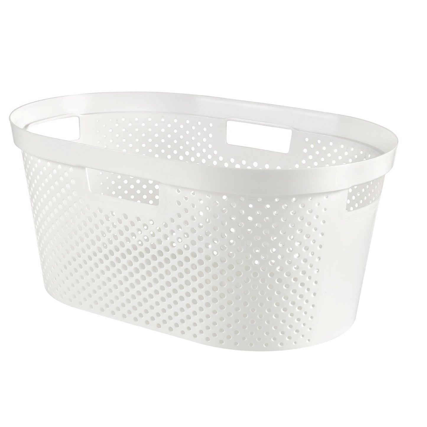 Curver Infinity Dots Wäschekorb 40l weiß