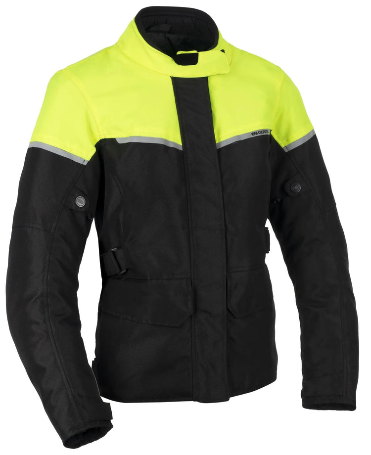 Oxford Jacke Spartan Long WS WS Jacke schwarz. Jacke Spartan da BW Neon gelbe lange Größe