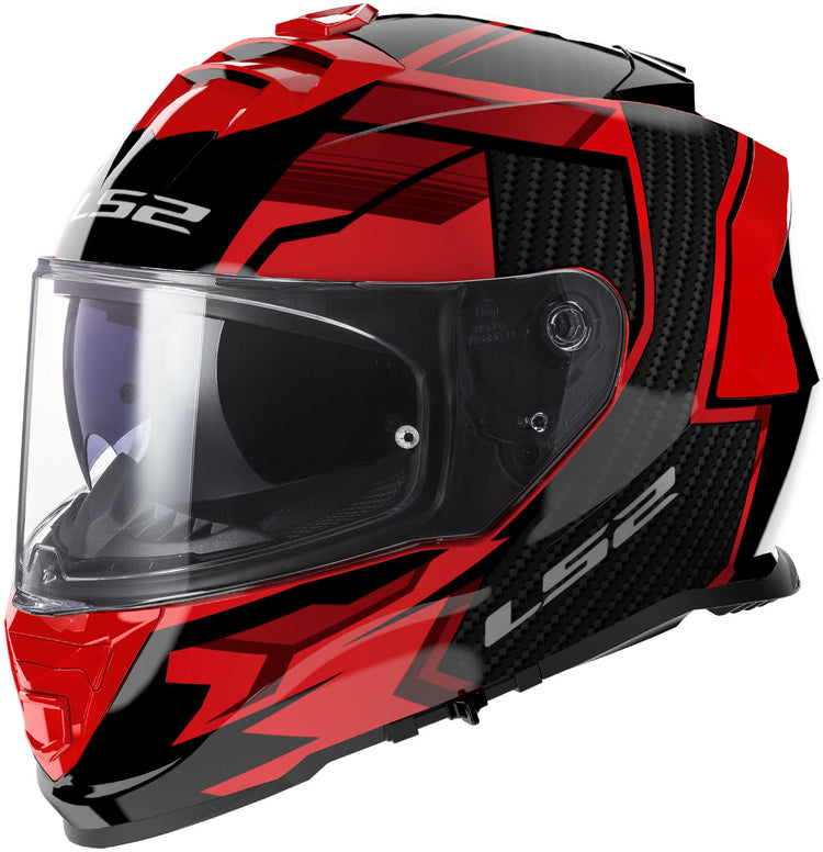 Ls2 Integralhelm FF800 Storm II Tracker Helm FF800 Storm II Tracker S schwarz rot