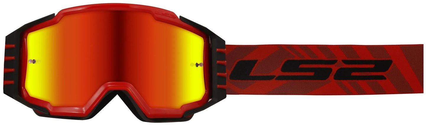Ls2 Charger Pro Motocross Brille Brille Charger Pro Rot