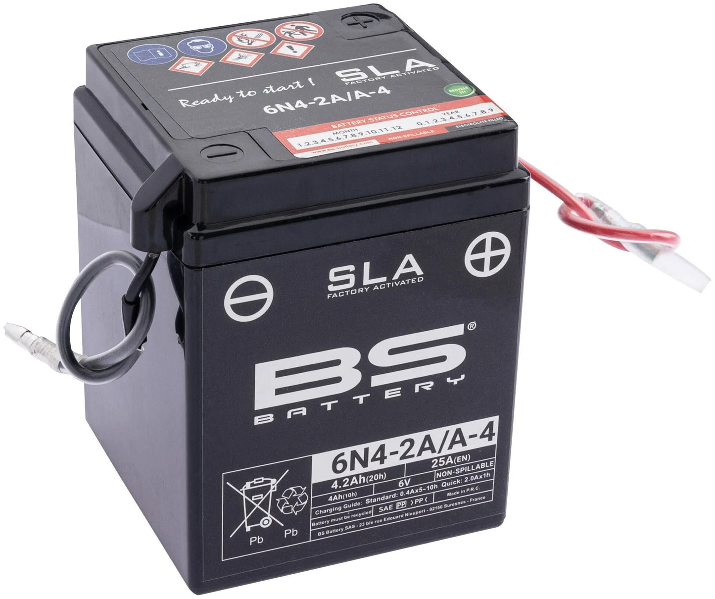 BS Batterie Batterie 6N4-2A A4 BS SLA