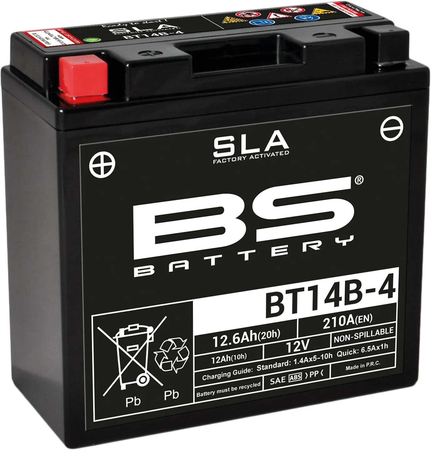 BS-Batterie Batterie BT14B-4 BS SLA