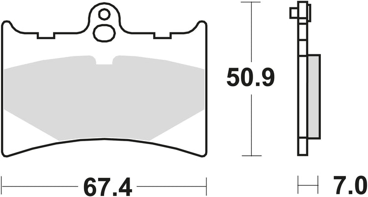 TRW -Bremsbelastung MCB 572 Bio -Standard