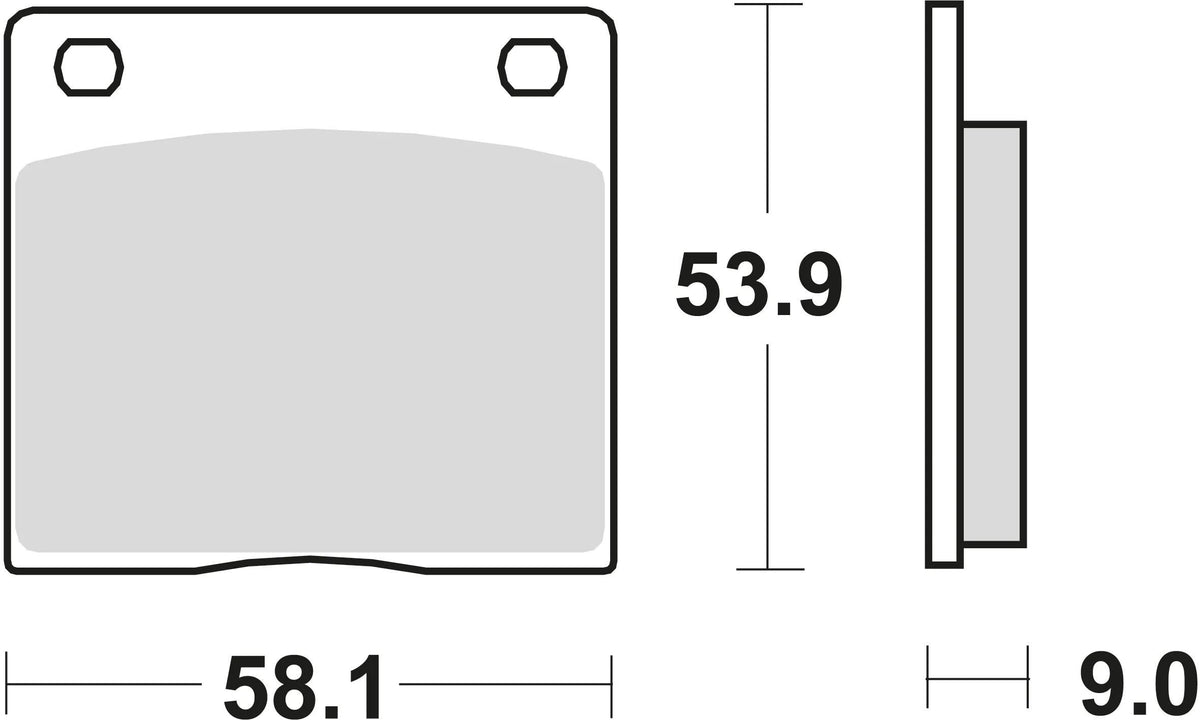 TRW BREAKE PAD MCB 73 PC Bio -Perf. Komfort