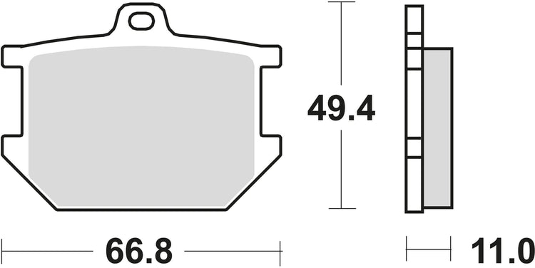 TRW BREAKPAD MCB 68 Bio -Standard