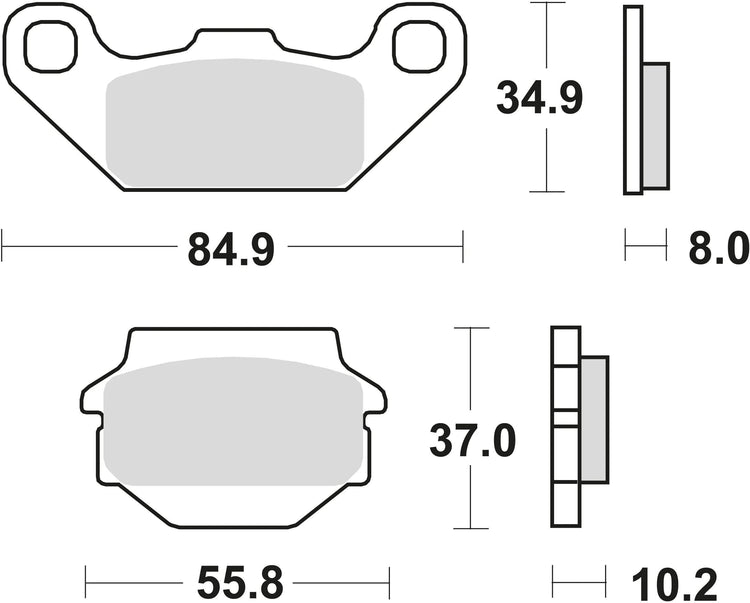 TRW -Bremsbeläge MCB 560 Bio -Standard