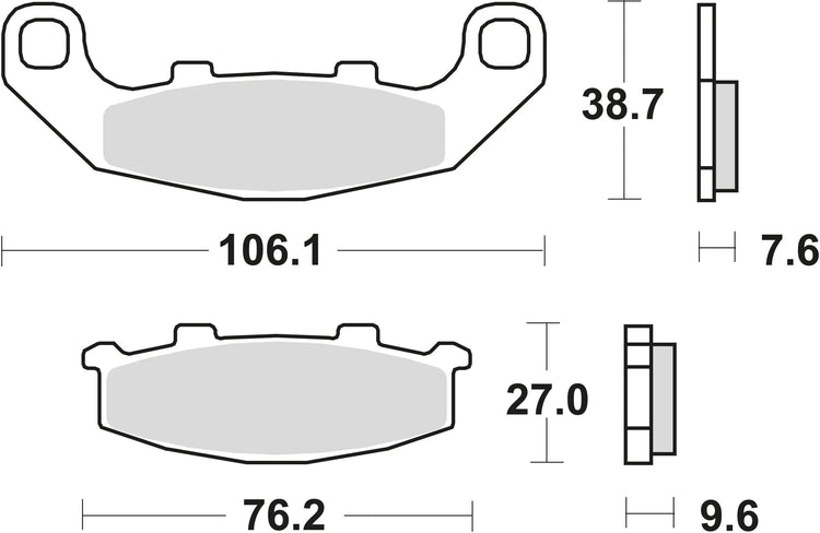 TRW Bremsblock MCB 586 SV Sintered Metall