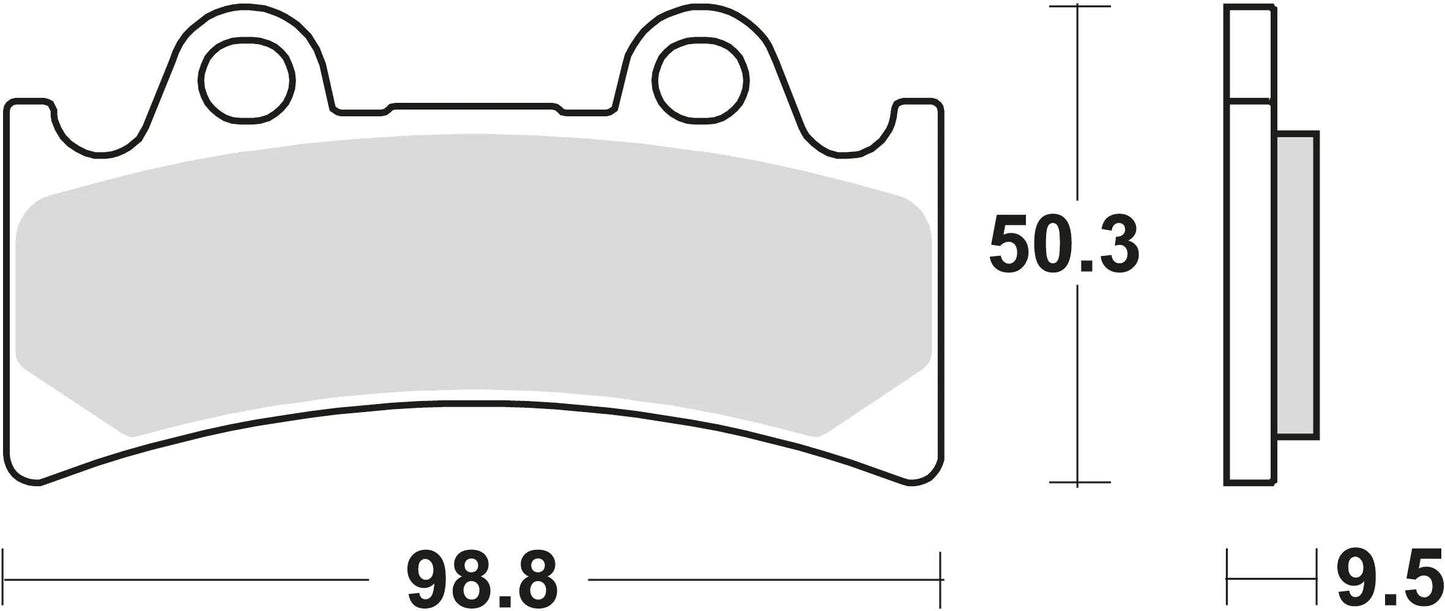 TRW BREAKPAD MCB 656 Bio -Standard