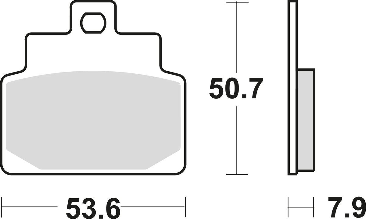 TRW BREAKPAD MCB 709 SRM Sintered Metall