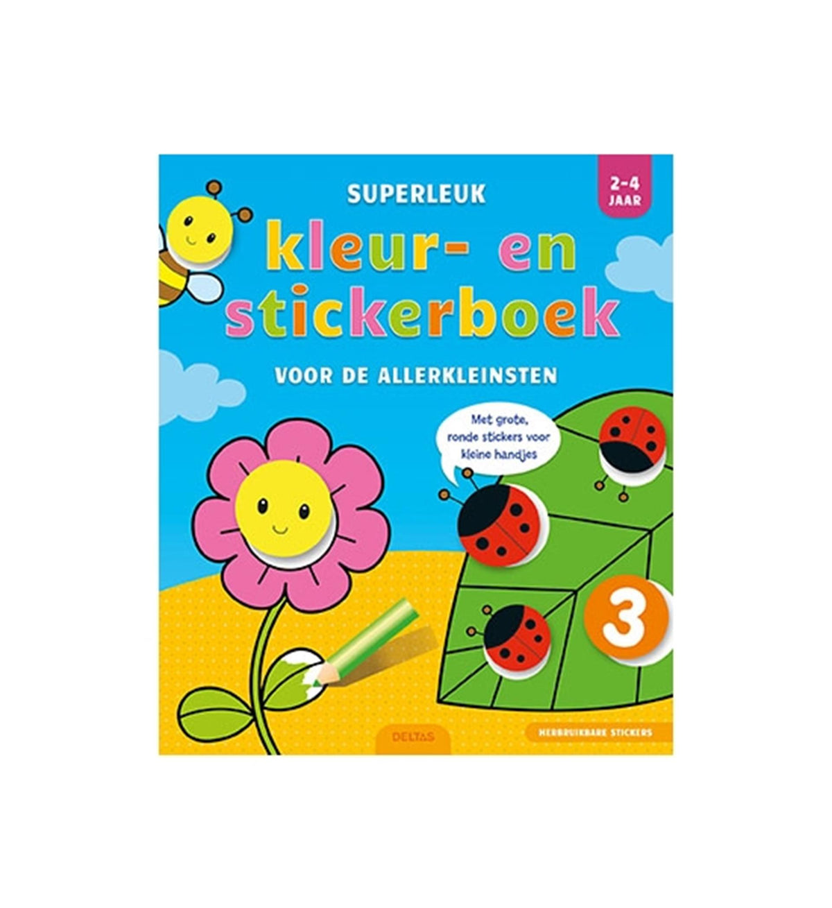 Deltas Super Fun Color Sticker Book für die Kleinen