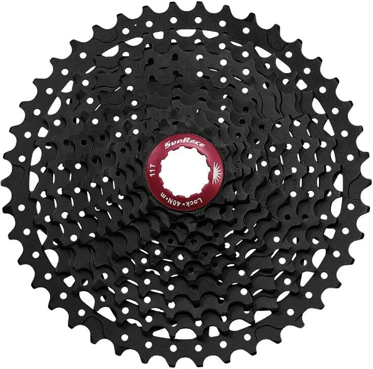 Sonnenrasse Kassette 10 Geschwindigkeit CS-MX3 11-46T Schwarzrot