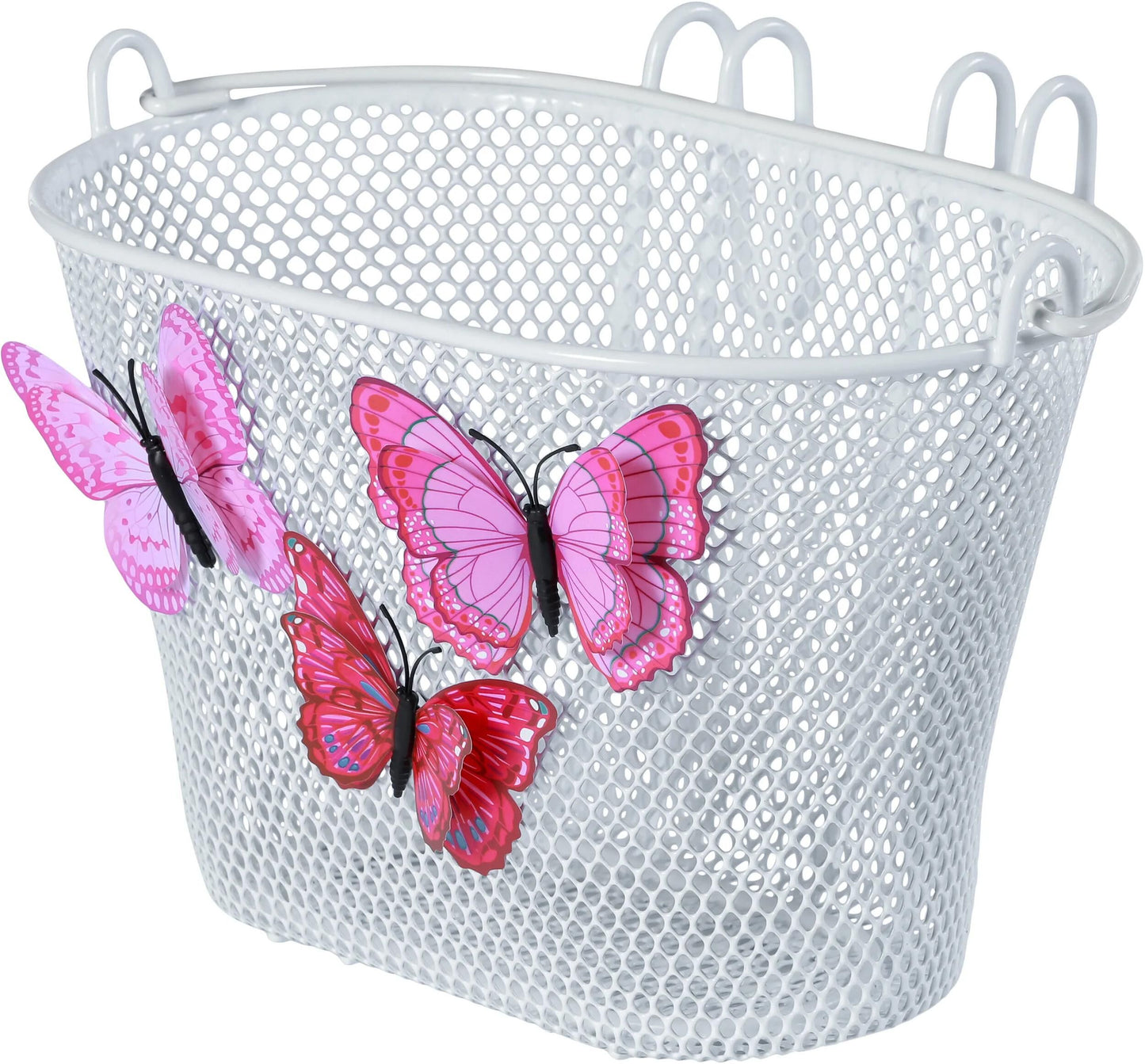 Basil Jasmin Butterfly Kinderfahrradkorb vorne oder hinten, weiß