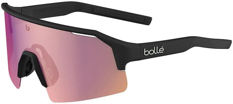 Bollé Sportbrille C-Shifter Brille C-Shifter schwarz matt. klarer rubinroter pH-Wert.