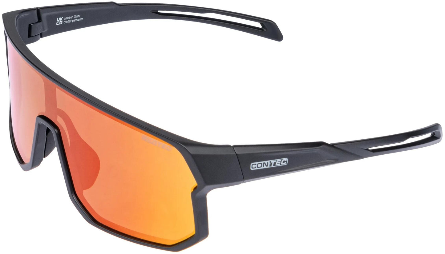 Contac Ct Brille Glückseligkeit Matt Schwarzer Feuerwehrgold