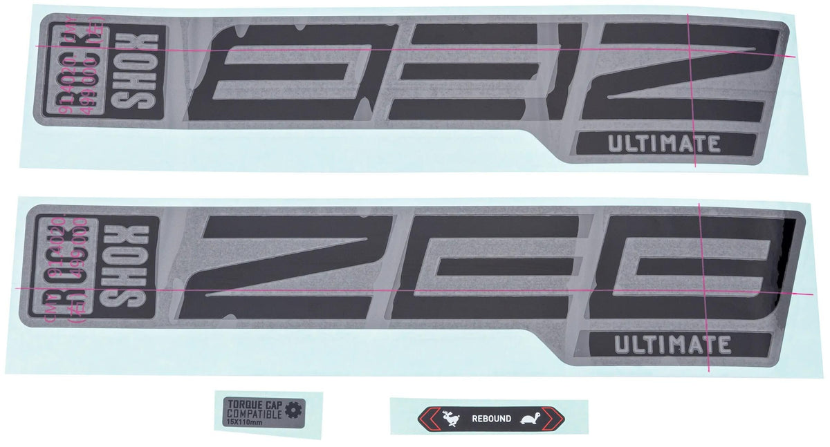 Rockshox Decal Set Rs Zeb ult. Schwarz