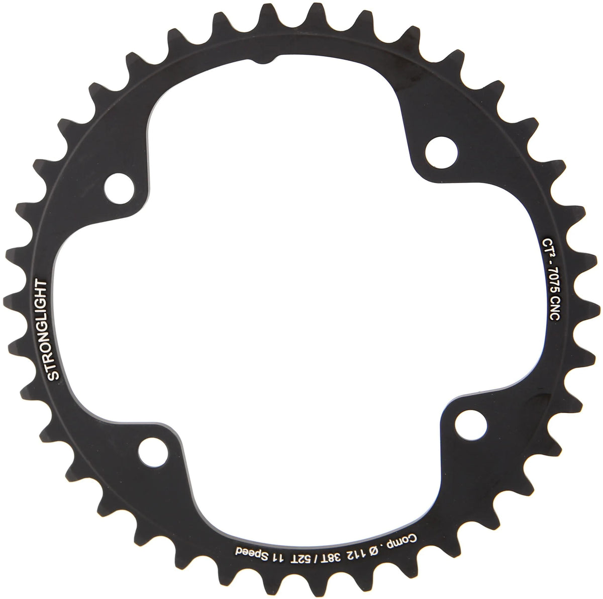 Stronglight Chain Ring Stronl. CT2 38T Inner Cer.-tefl.coat.