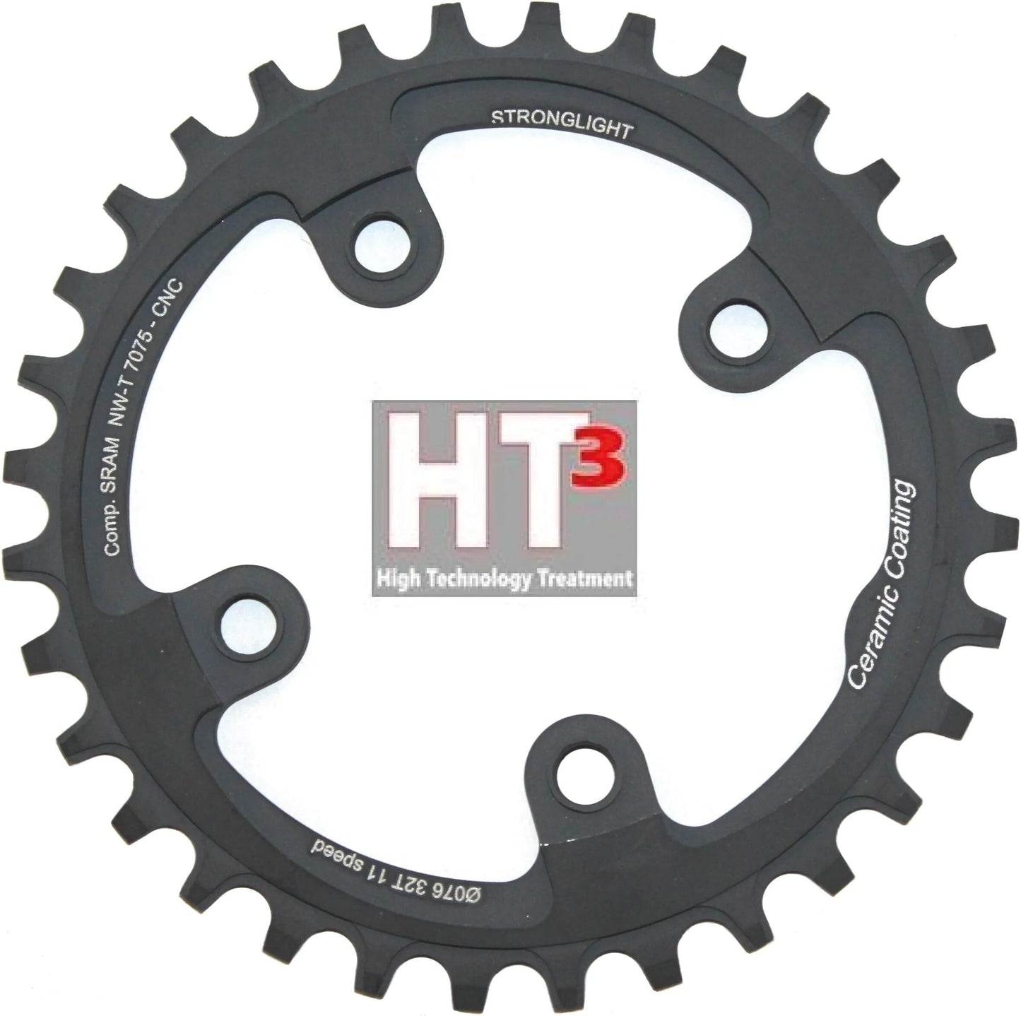 Stronglight Chain Ring Stronl. HT3 32T Inner Alu Black