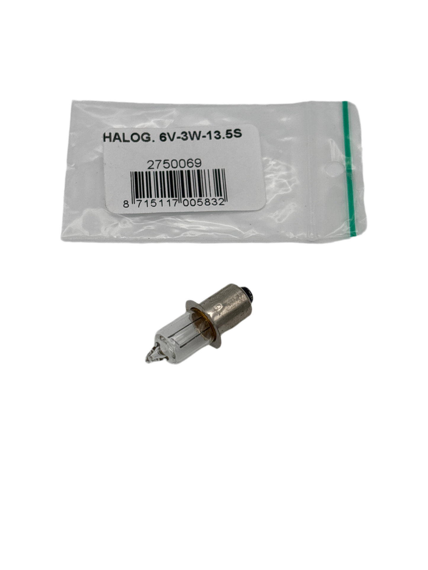 Spanninga Lampe 6V-3W Halogen PX13.5s Kragen (wie VL1179)