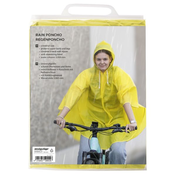 Regenponcho großer reifer Bereich gelb und blau