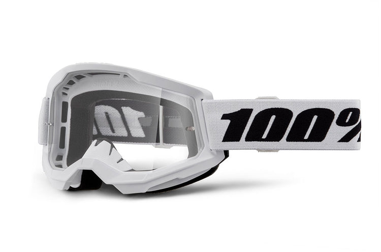 100 % Strata 2 (klare Linse FA23), weiß – Schutzbrille