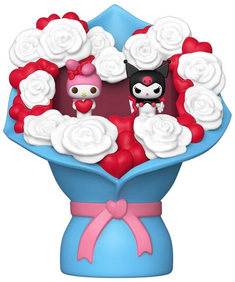 Funko Sanrio Bitty Pop! Bouquet Vinylfigur 2er-Pack My Melody Kuromi (Valentine) 4 cm Puppe! Figur - 2cm