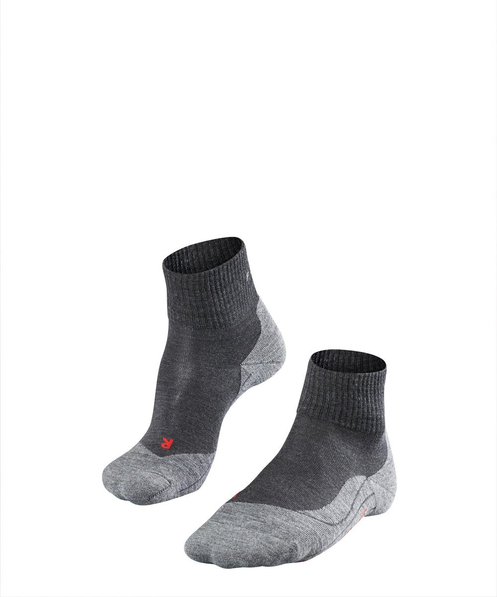 Falke TK5 kurze Anti-Blasen-Wandersocken aus dünnem Woll-Funktionsmaterial Herren grau - Größe 46-48