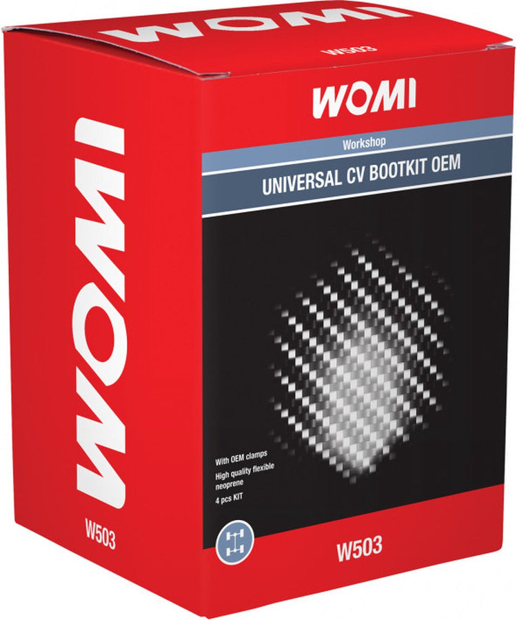 Womi W503 Universal-Antriebsachsmanschetten-Set – verschleißfestes Gummi – komplettes Montageset – passend für viele Fahrzeuge
