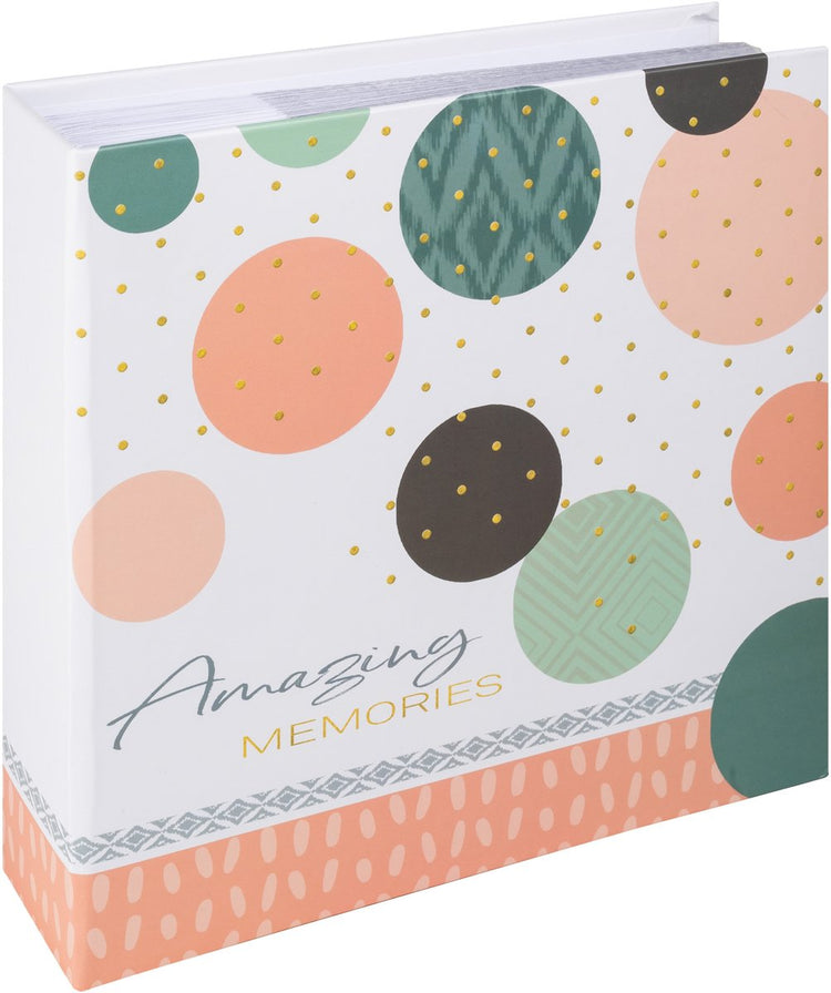 Walther me-485-r Amazing Memories – Memo-Einsteckalbum – Größe 20 x 20 cm – 200 Fotos 9 x 13 cm – rot